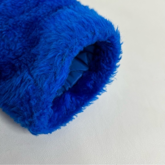 Vintage Sears Winter Faux Fur Coat Blue Child's Kid's Size 3 MISSING One Button - Picture 12 of 16